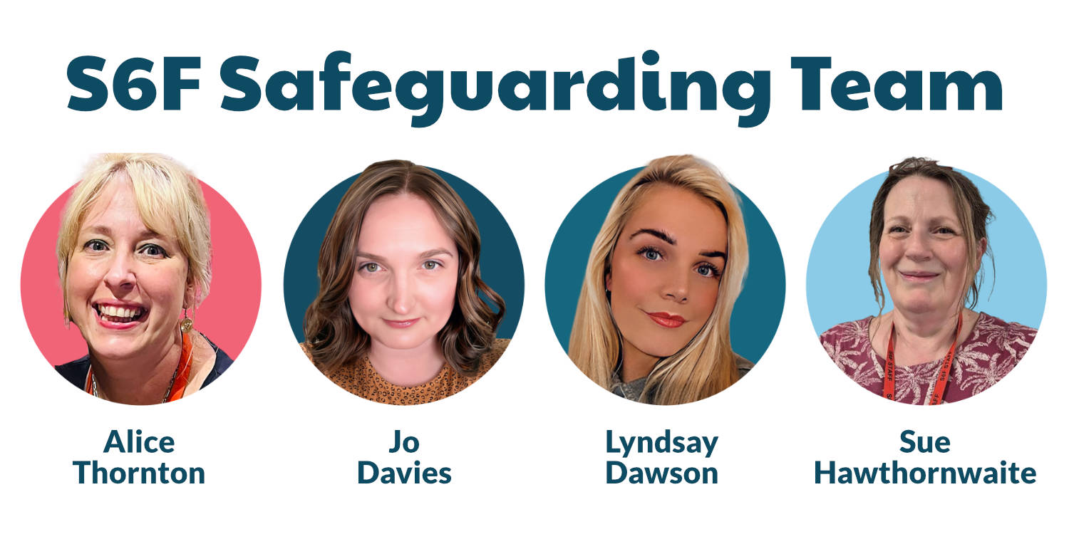 Named Personnel with Designated Responsibility for Safeguarding. Left to right: Alice Thornton, Jo Davies, Lyndsay Dawson and Sue Hawthornwaite.